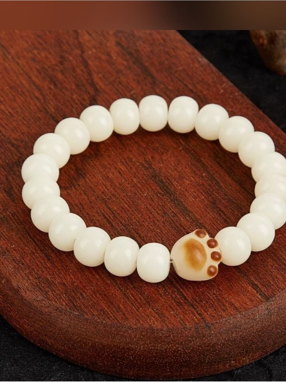 Bodhi Seed Fidget Bracelet With Cat's Claw